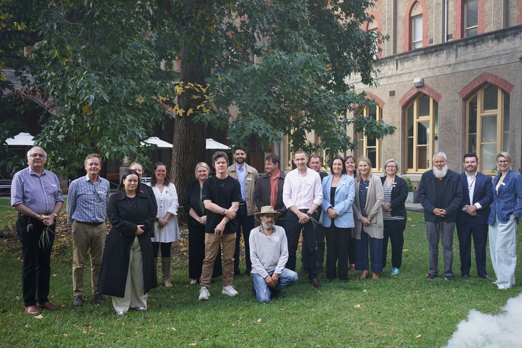 A group of Birrarung Council members and Yarning Circle attendees in May 2025