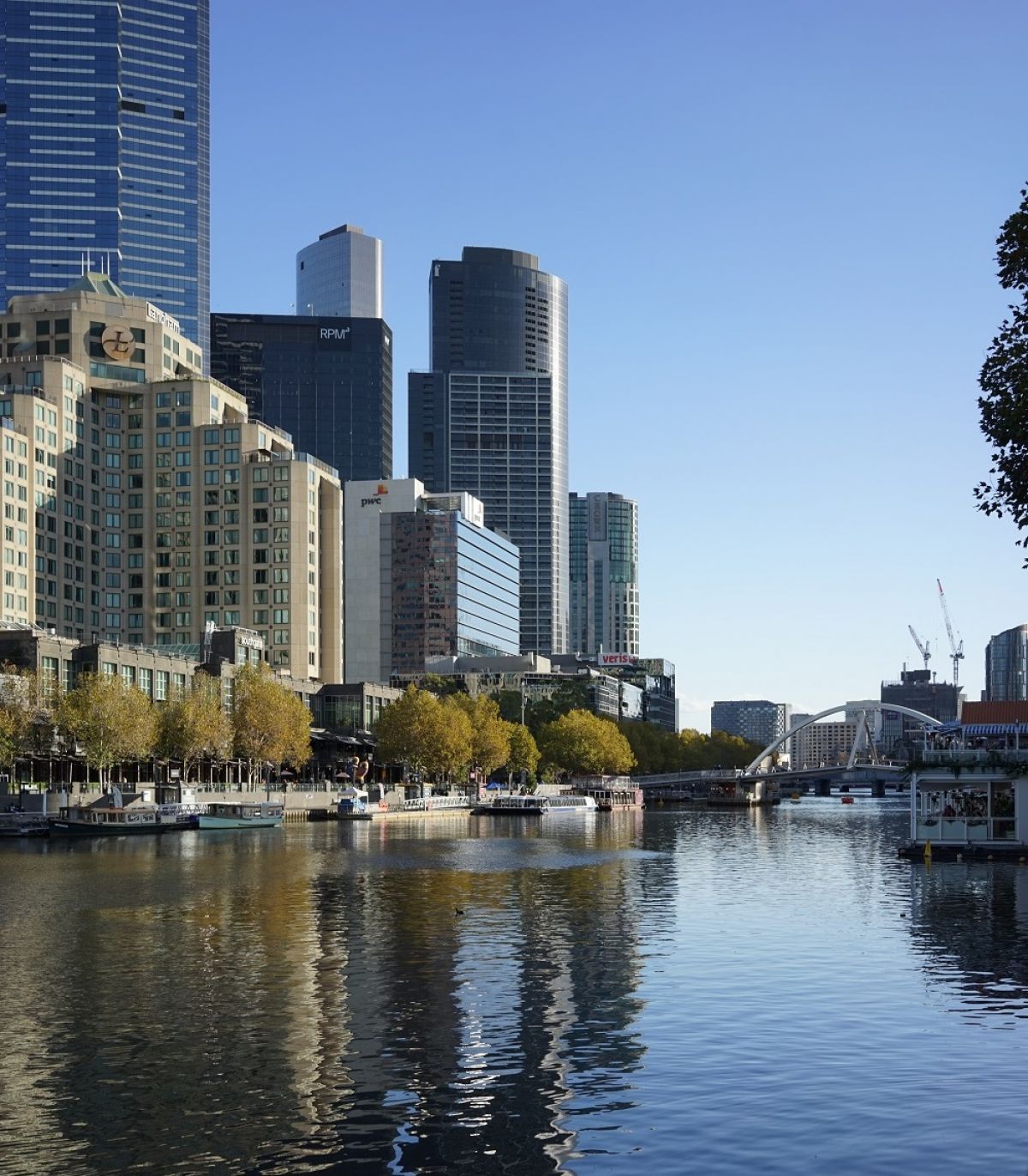 Southbank in Melbourne see from across the river